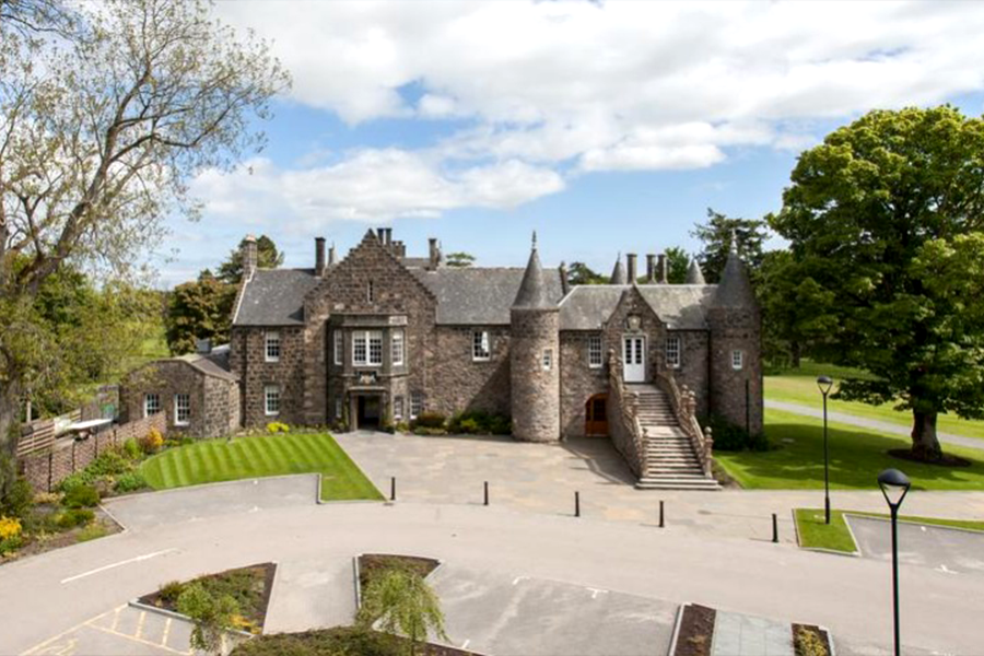 An overnight stay with dinner, bed and breakfast at Meldrum House